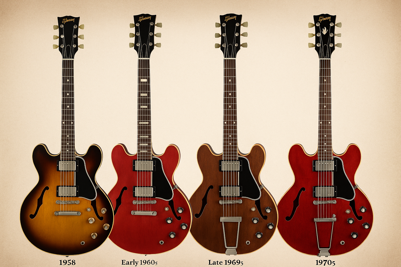 The Evolution of the Gibson ES-335: The First Twenty Years