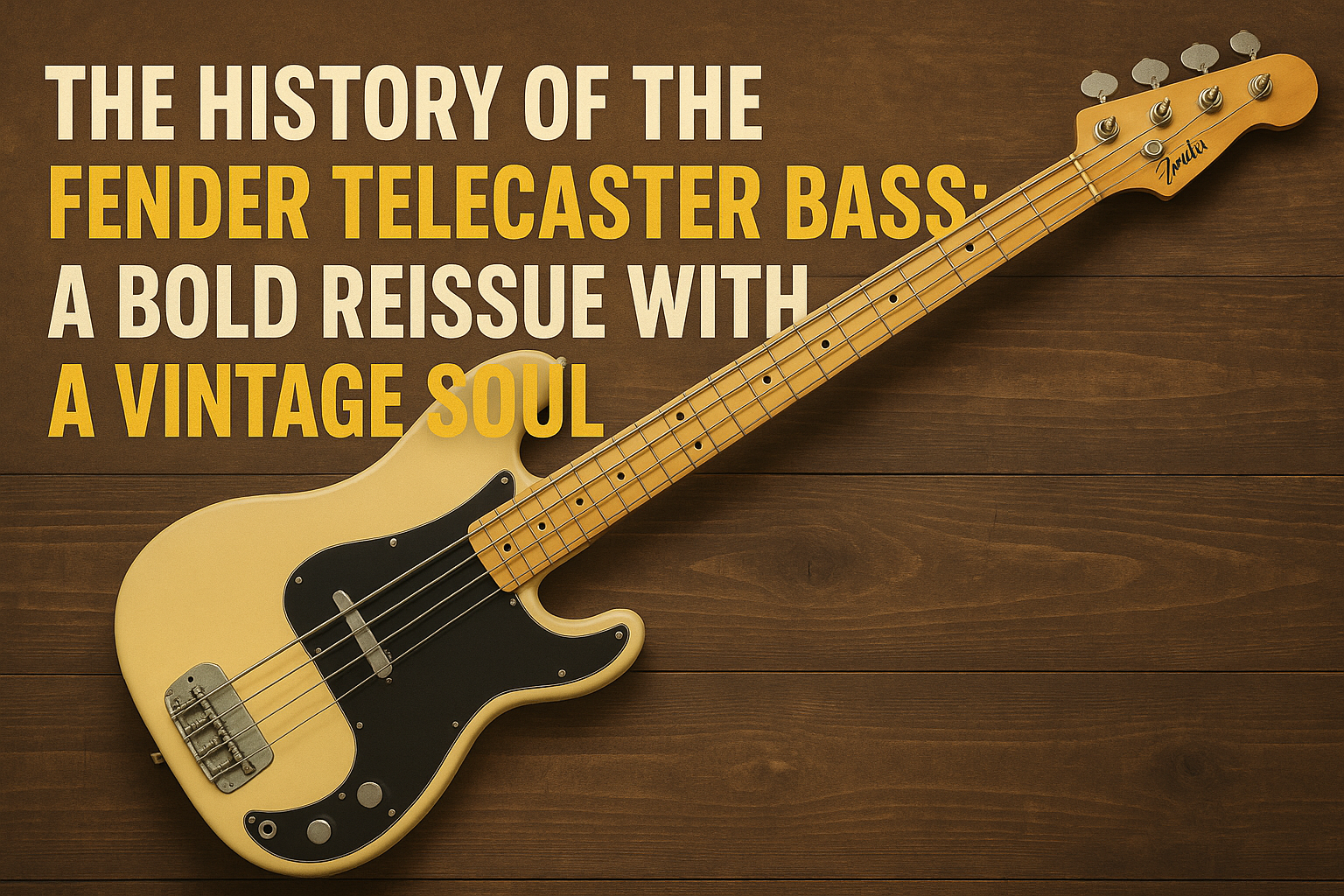 The History of the Fender Telecaster Bass: A Bold Reissue with a Vintage Soul