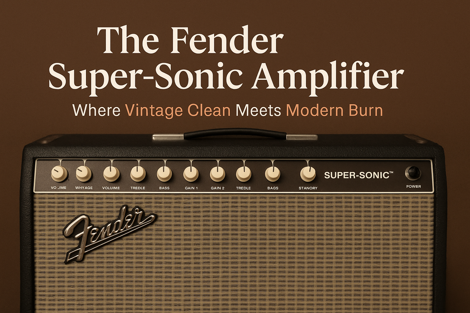 The Fender Super‑Sonic Amplifier – Where Vintage Clean Meets Modern Burn
