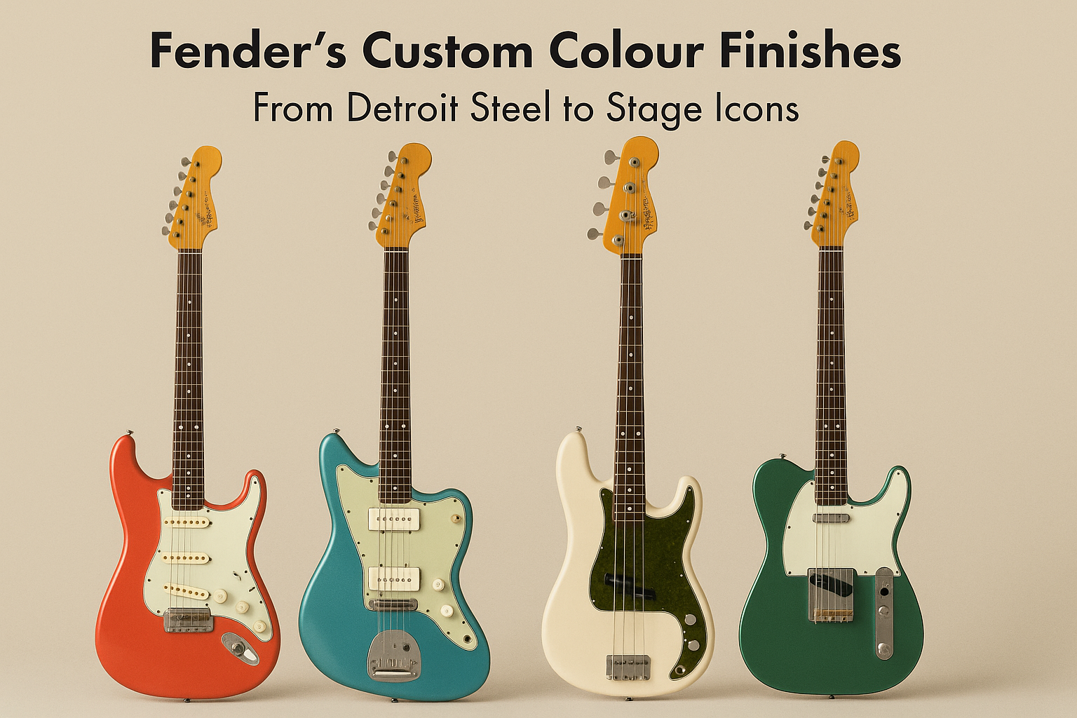 Fender’s Custom Colour Finishes: From Detroit Steel to Stage Icons