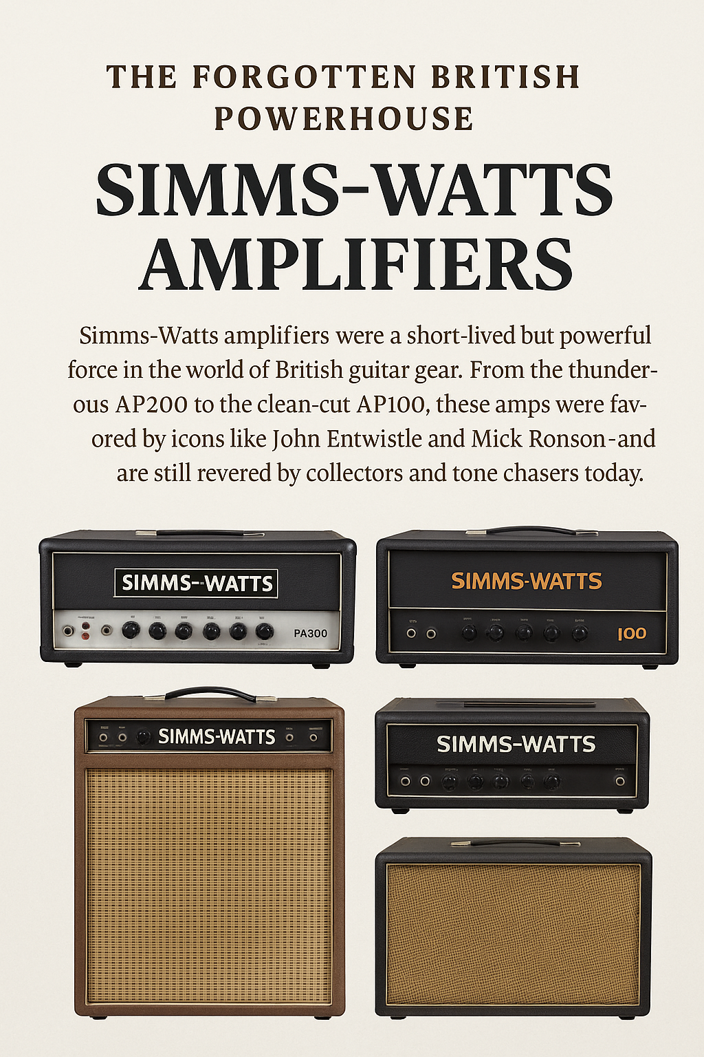 The Forgotten British Powerhouse: Simms‑Watts Amplifiers