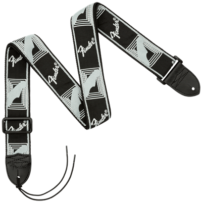 Fender 2" Monogrammed Strap - Black/Light Grey/Dark Grey