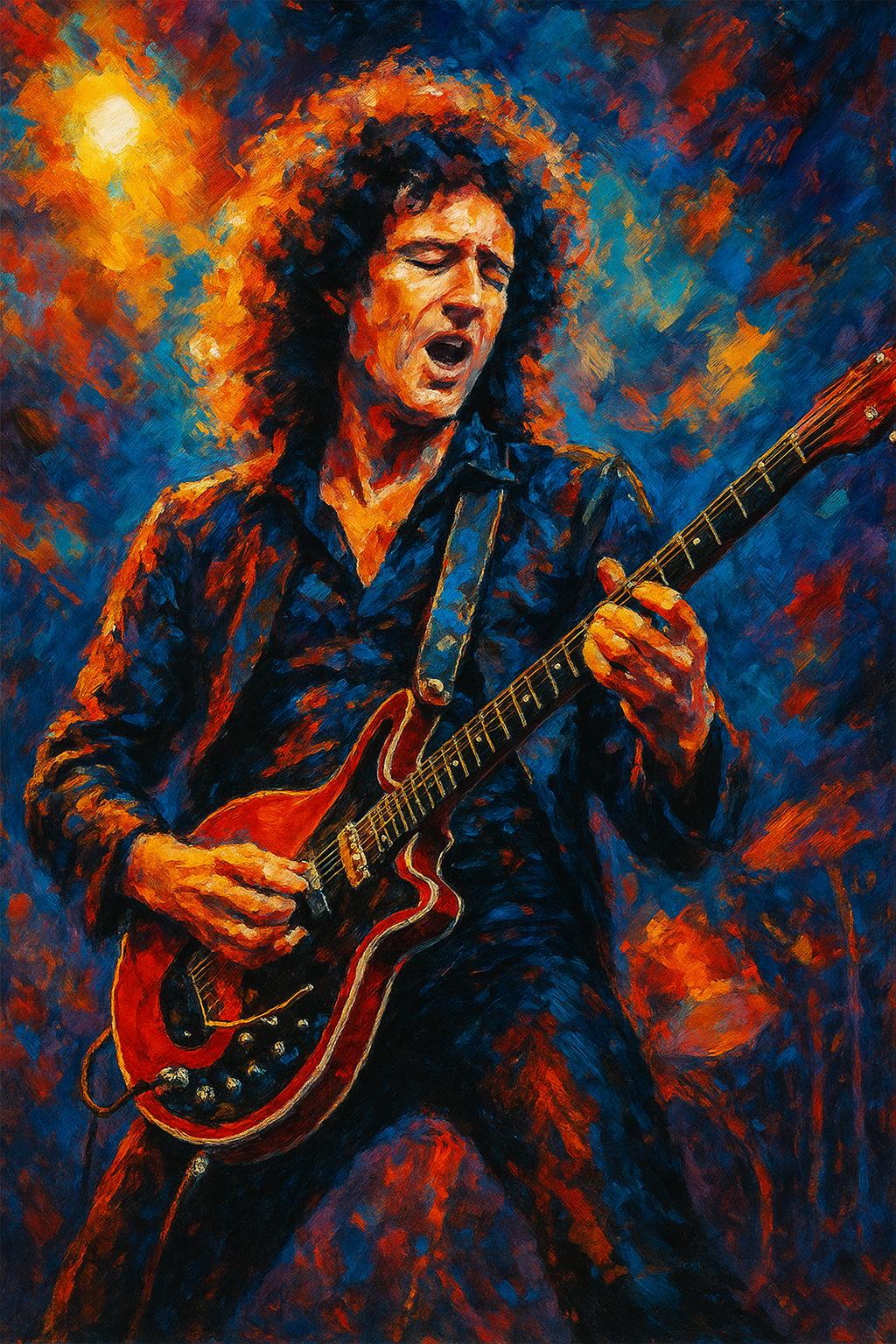 ブライアン・メイ - 抽象画アートプリント