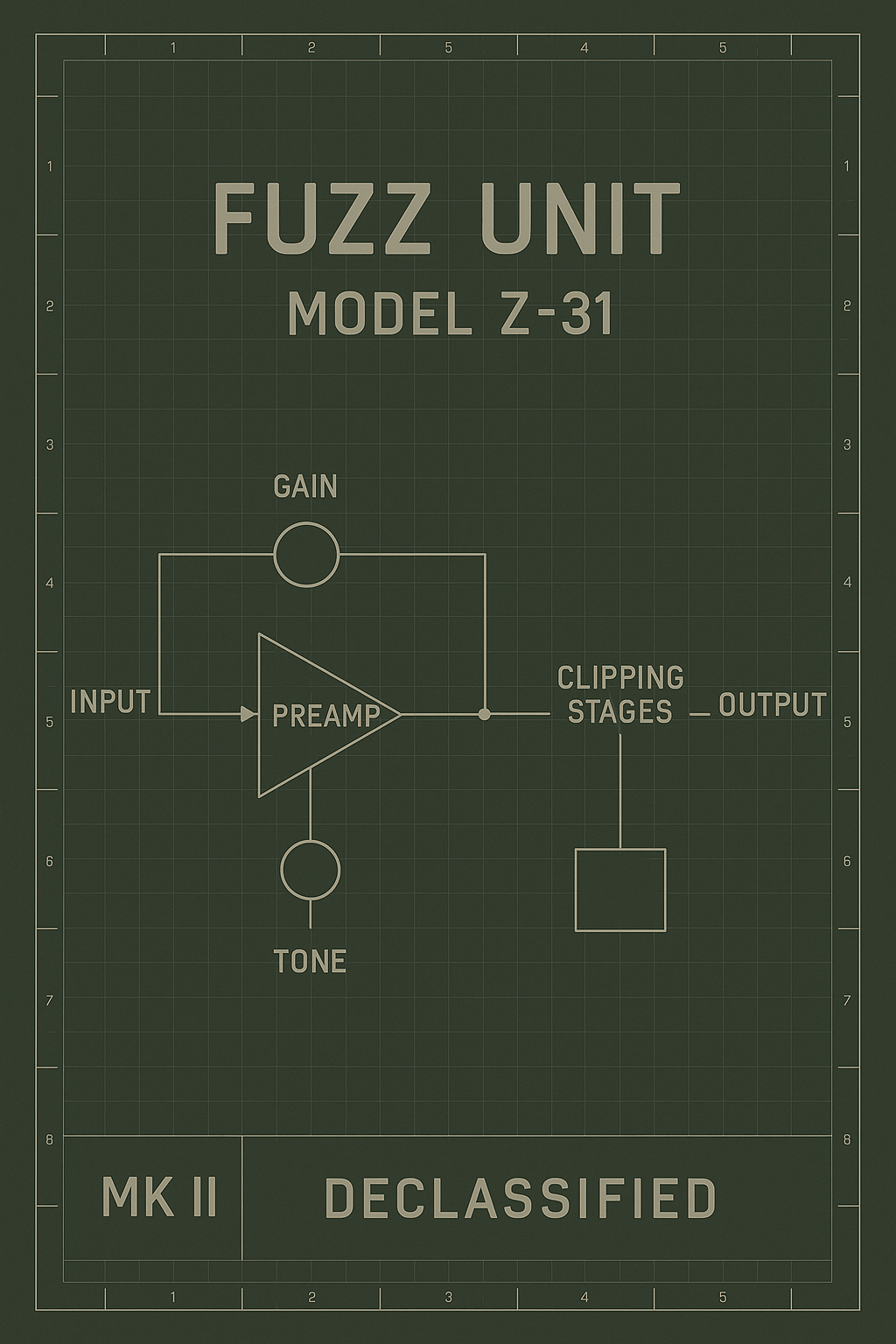 Fuzz MkII -  Schematic Art Print