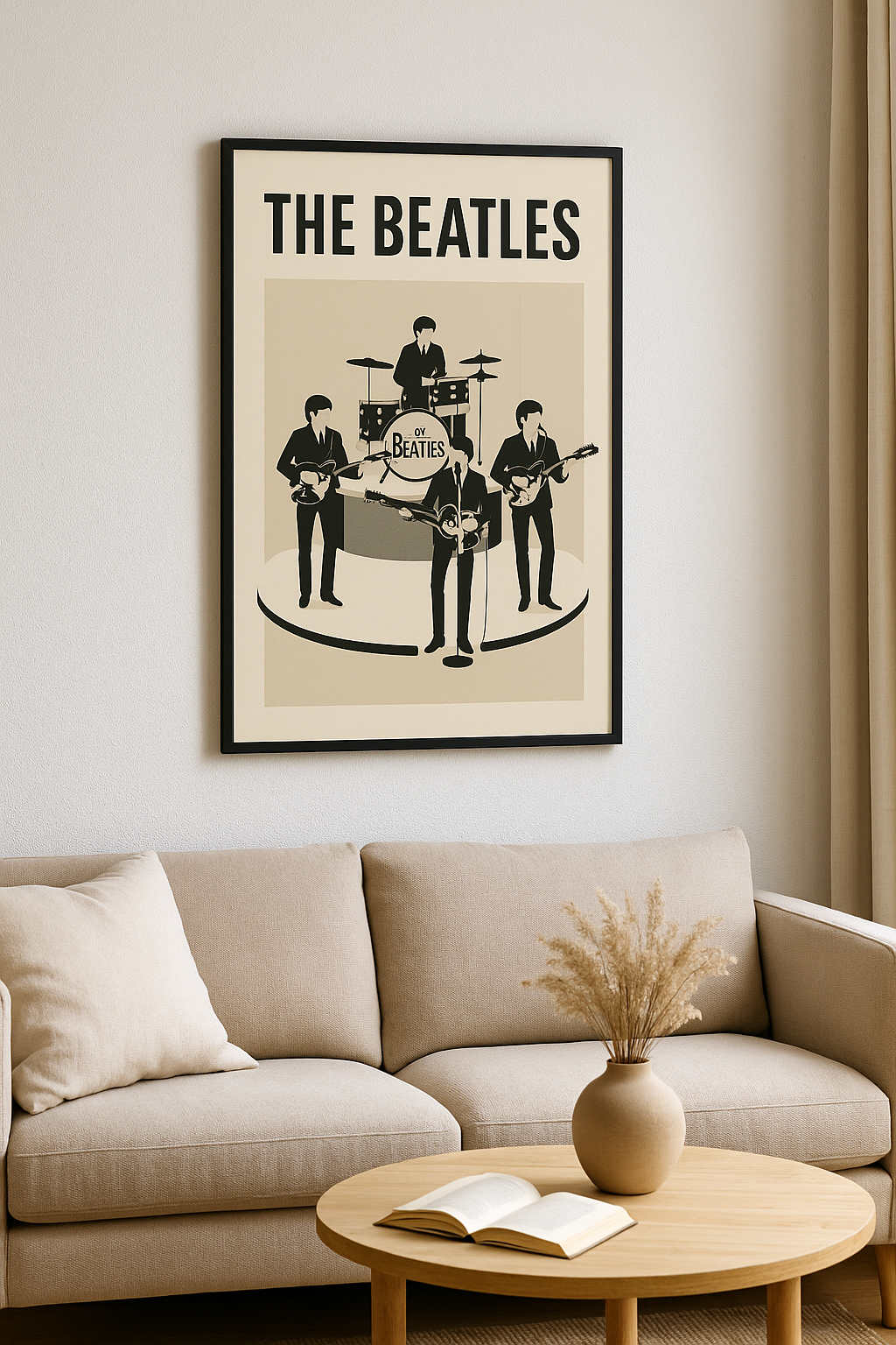The Beatles Live - Minimalist Art Print