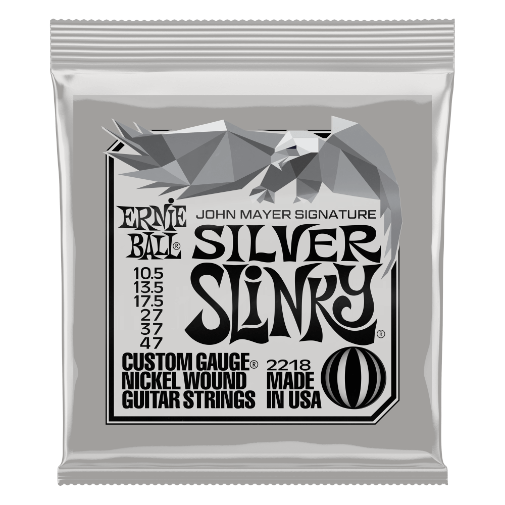 Ernie Ball John Mayer Silver Slinky 10.5-47 Electric Guitar Strings