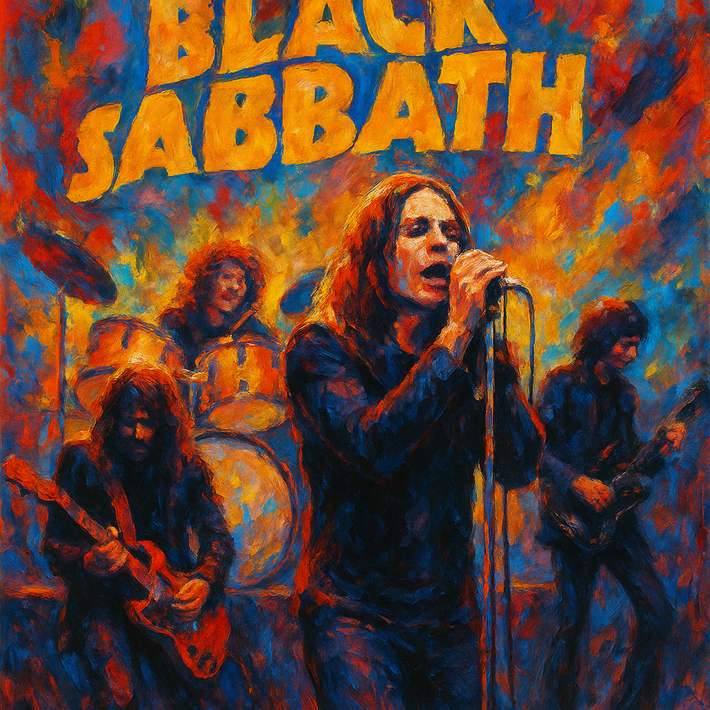 Black Sabbath Live - Abstract Art Print