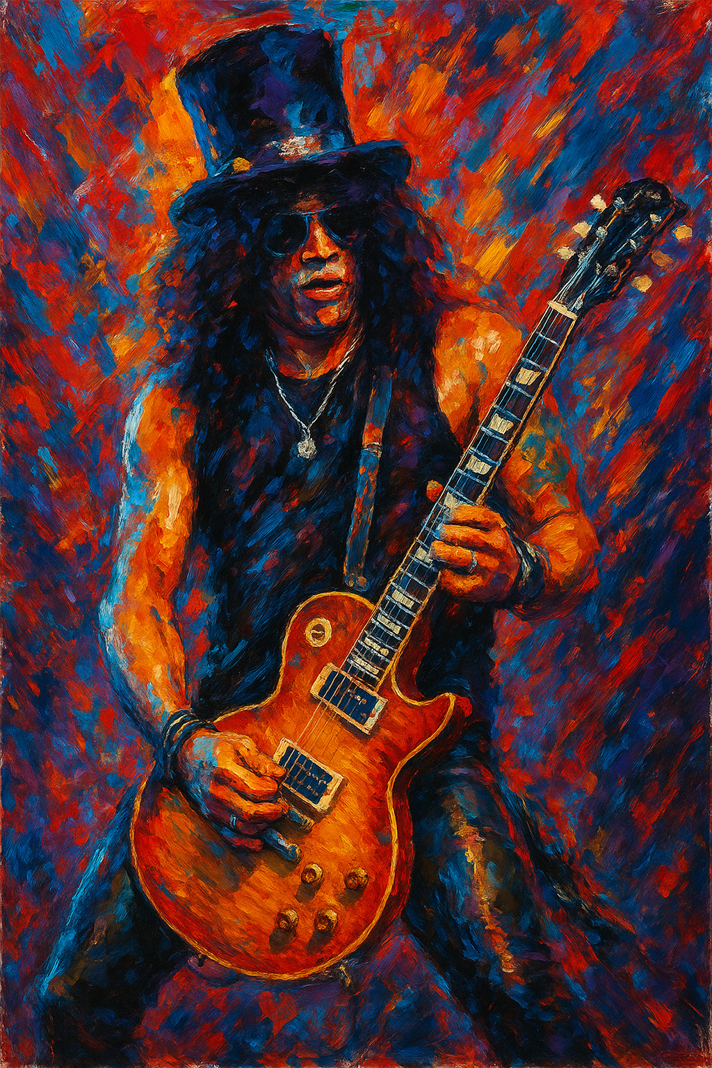 Slash Live -Abstract Art Print