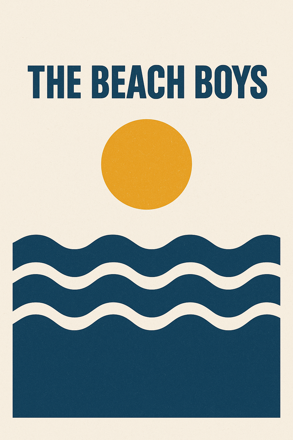The Beach Boys - Minimalist Art Print