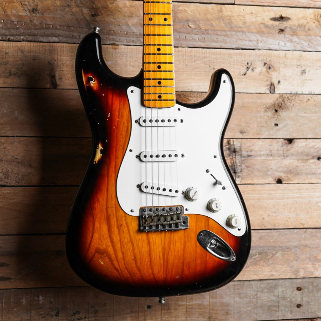 2017 Fender Custom Shop Postmodern Stratocaster Journeyman Relic In 2-Tone Sunburst