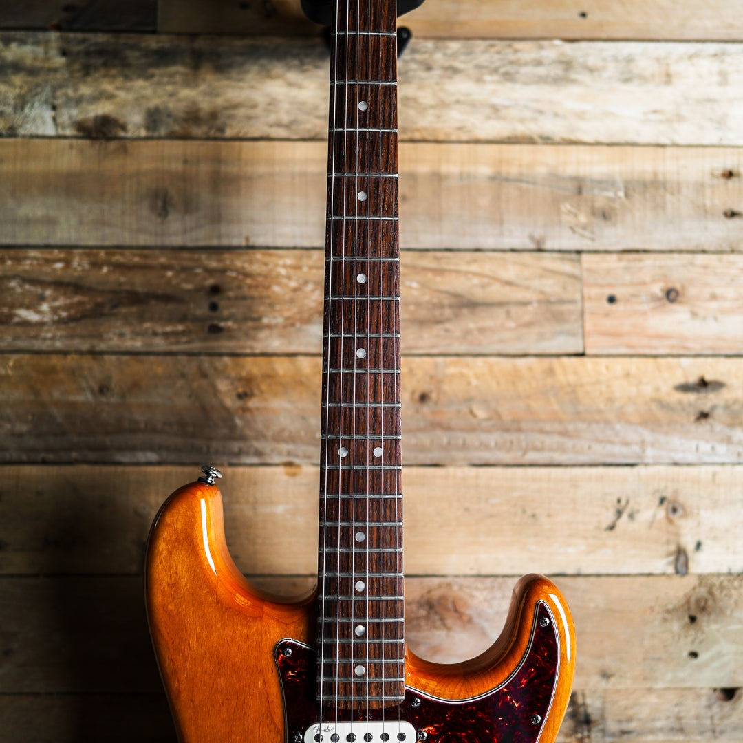2011 Fender American Deluxe Stratocaster In Amber