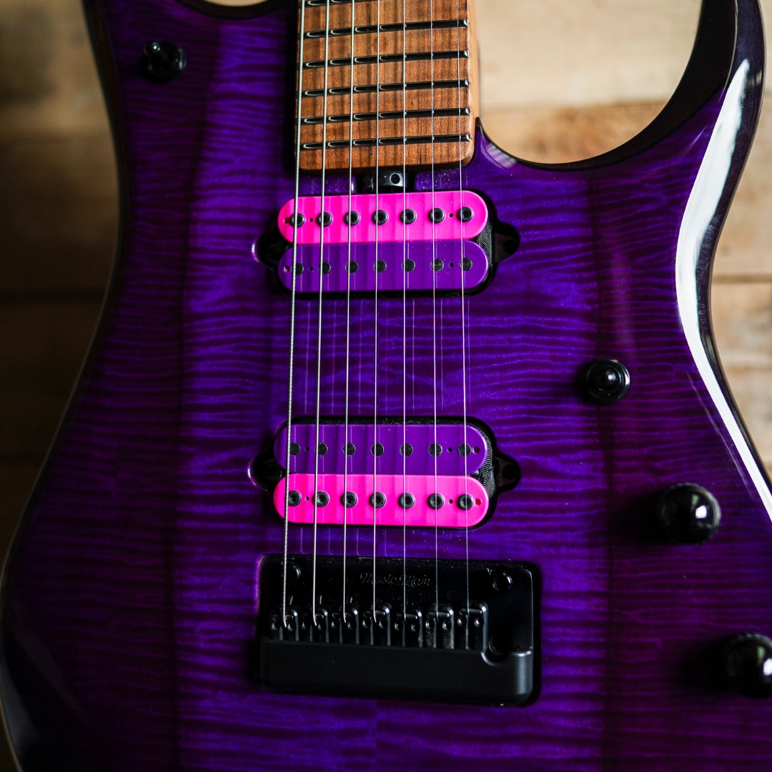 Music Man JP15 7-String in Purple Nebula