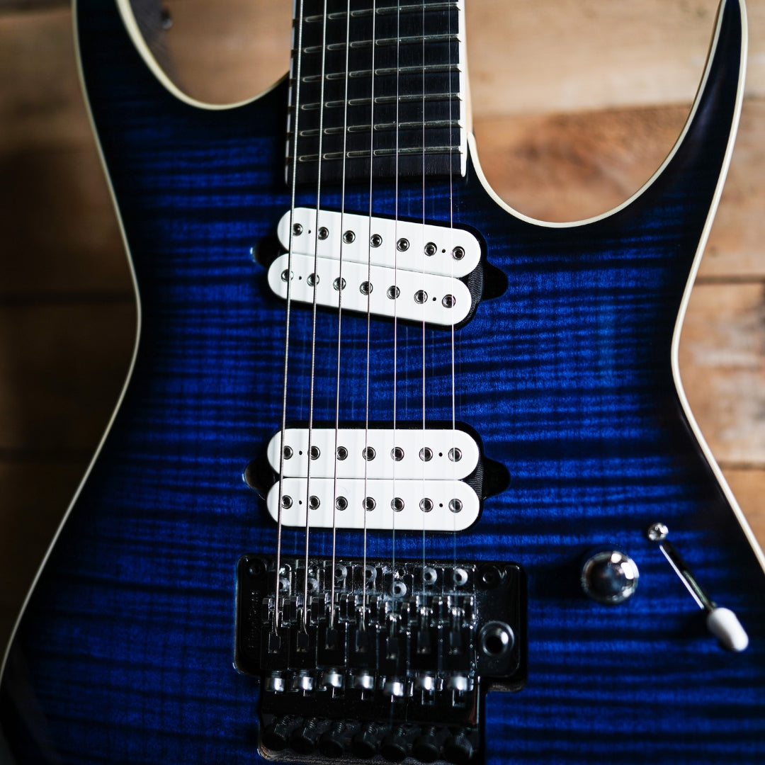 Dean Custom Shop RC7 in Blue Burst