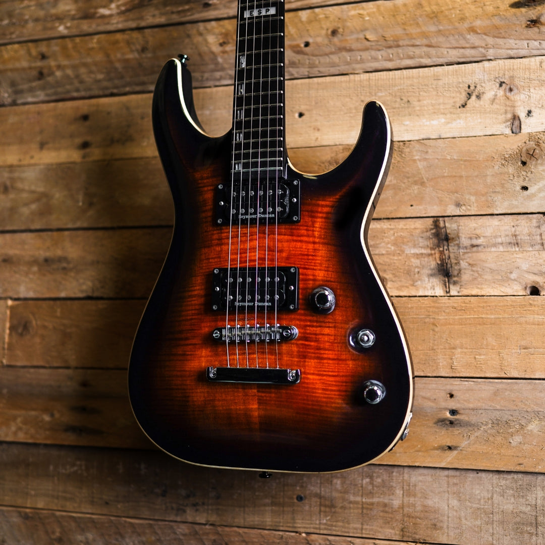 ESP E-II Horizon in Dark Brown Sunburst