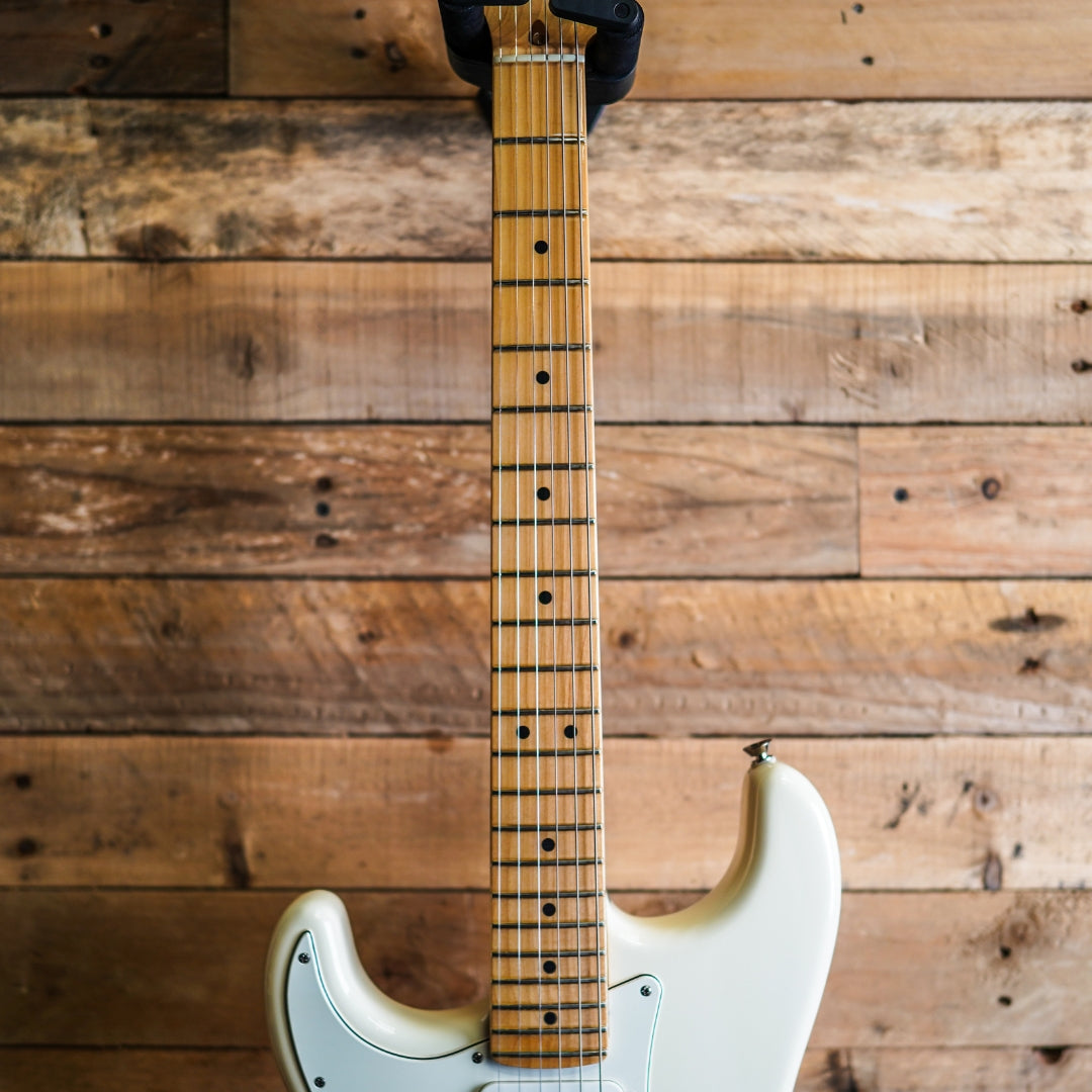 2008 Left Handed Fender American Standard Stratocaster in Olympic White