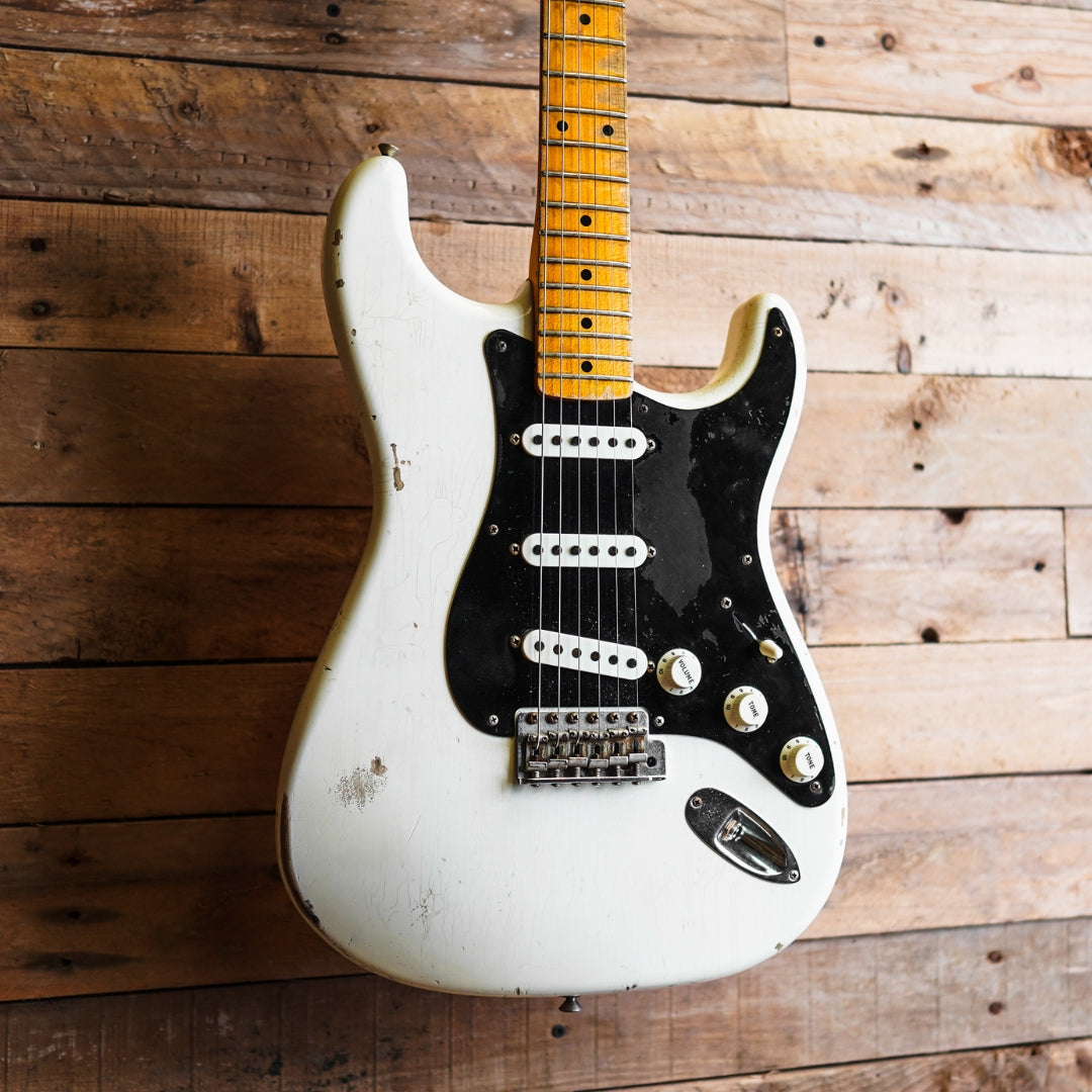 2016 Fender Custom Shop Limited Edition Ancho Pablano Journeyman Relic Stratocaster In White Blonde