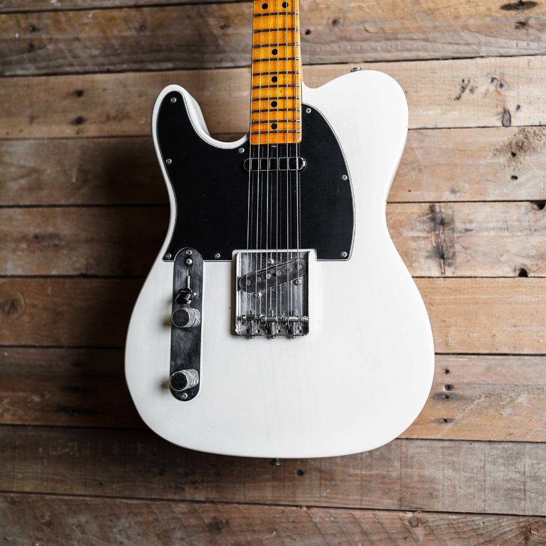 1978 Fender Telecaster Left-Handed In Olympic White - Refinished