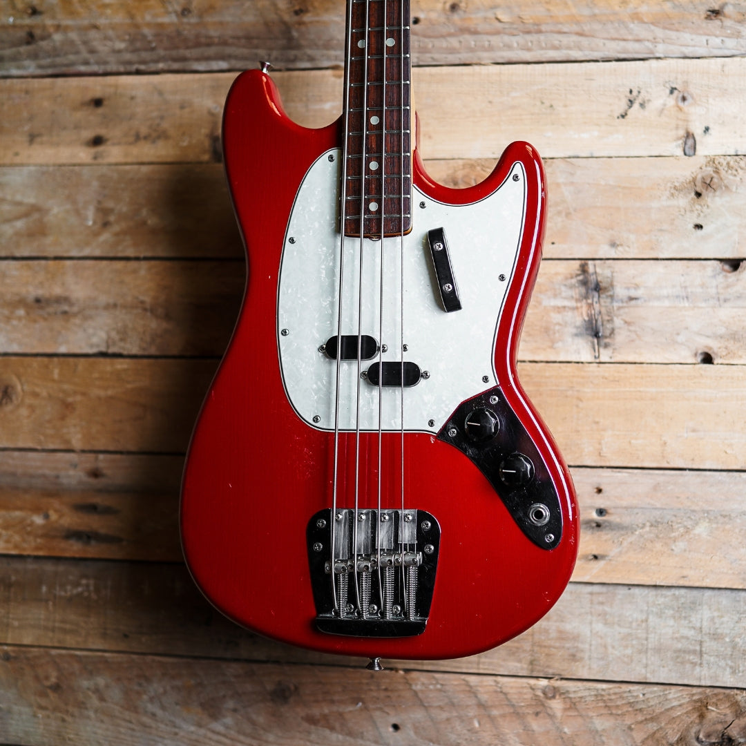 1966 Fender Mustang Bass In Dakota Red