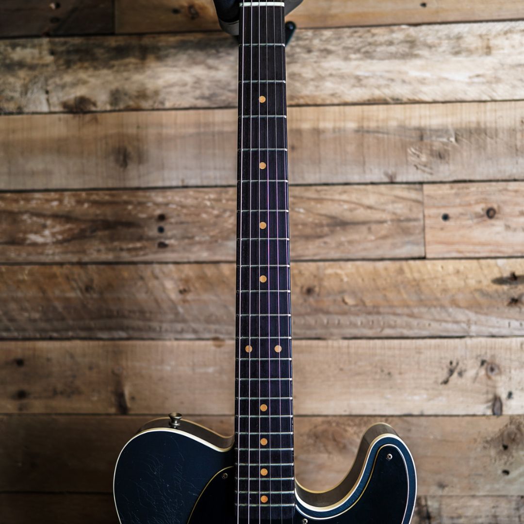 2024 Fender Custom Shop Ltd Edition HS Telecaster Custom Relic in Aged Charcoal Frost Metallic