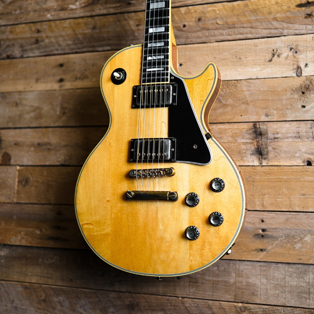 1976 Gibson Les Paul Custom In Natural - Owned And Signed By Tony Clarkin Of Magnum