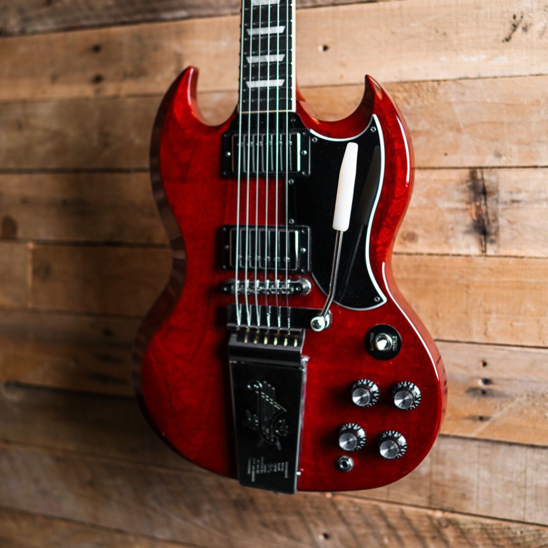 Gibson '61 SG Standard Maestro Vibrola Cherry – Fat Bottom Guitars