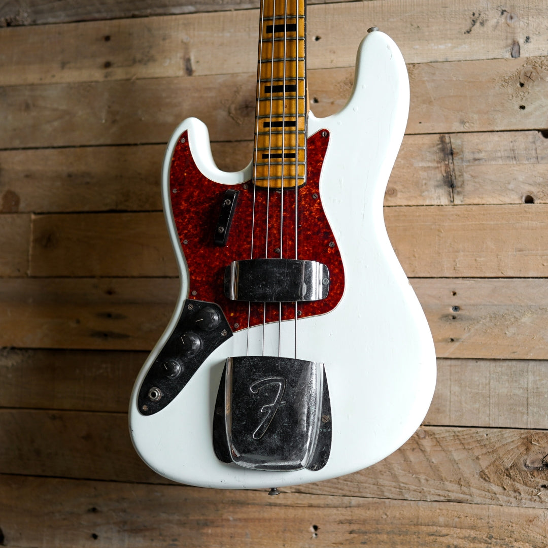 1972 Fender Jazz Bass in Olympic White - Left-Handed