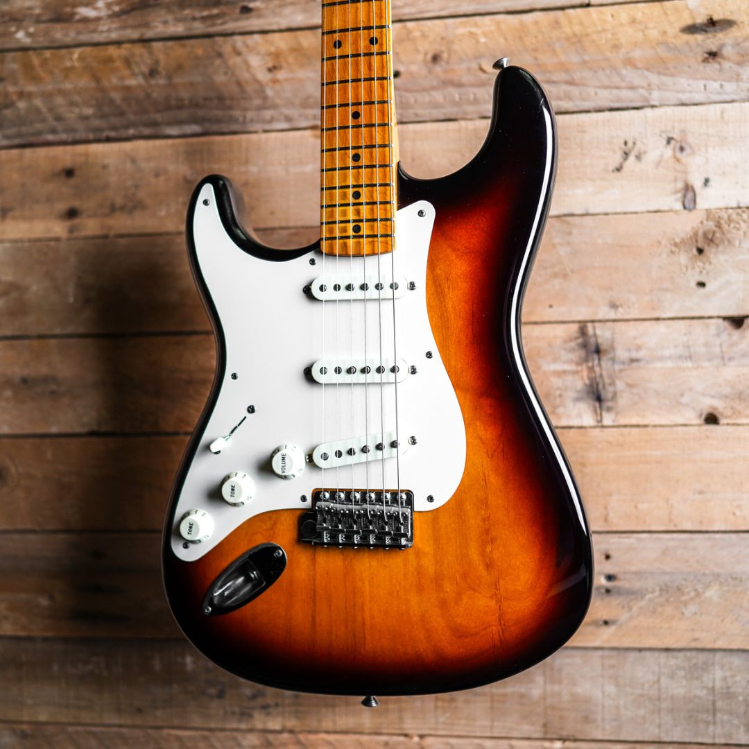 2011 Fender American Vintage '57 Stratocaster Left Handed in Two Tone Sunburst