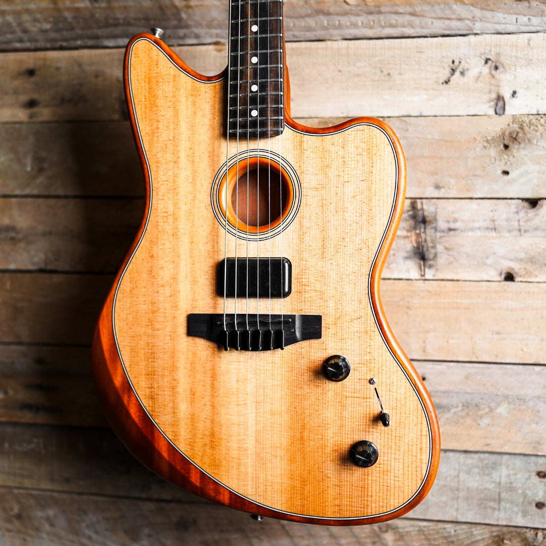 2021 Fender USA Acoustasonic Jazzmaster In Natural