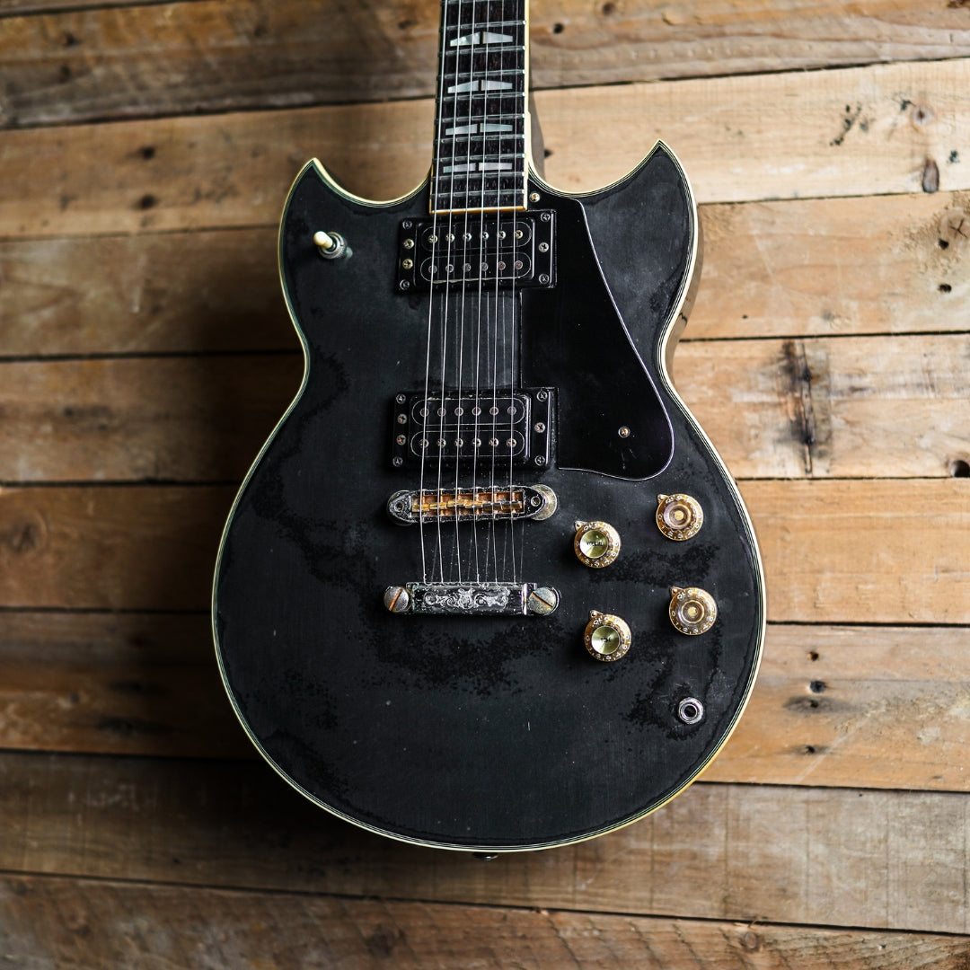 1982年YAMAHA SG-1000ウッドカスタム！ 1982 Yamaha SG1000 Black – Fat Bottom Guitars