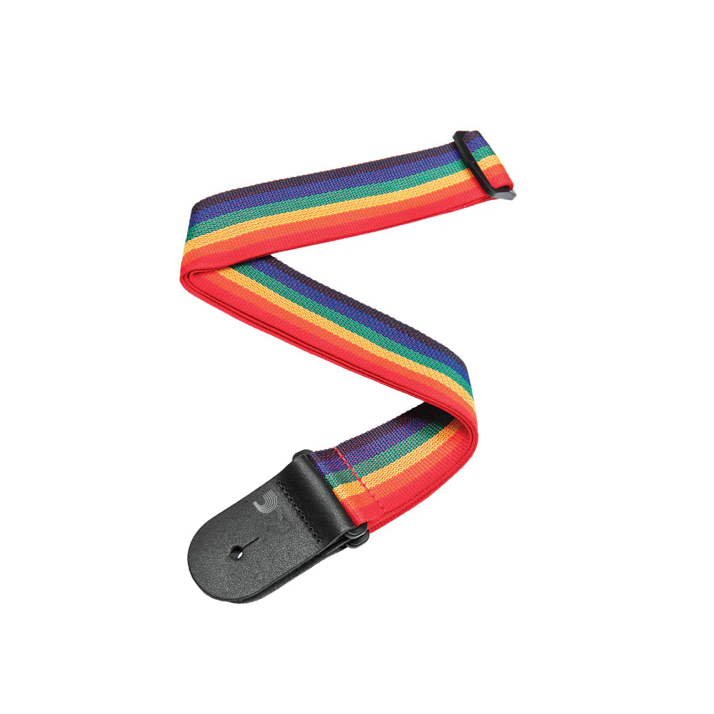 D'addario Polypro Guitar Strap Rainbow