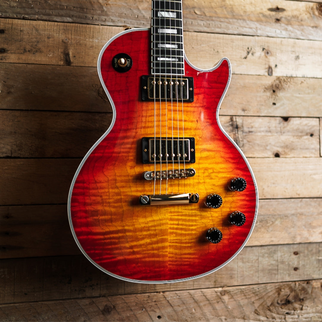 2015 Gibson Custom Shop Les Paul Custom Figured In Heritage Cherry Sunburst