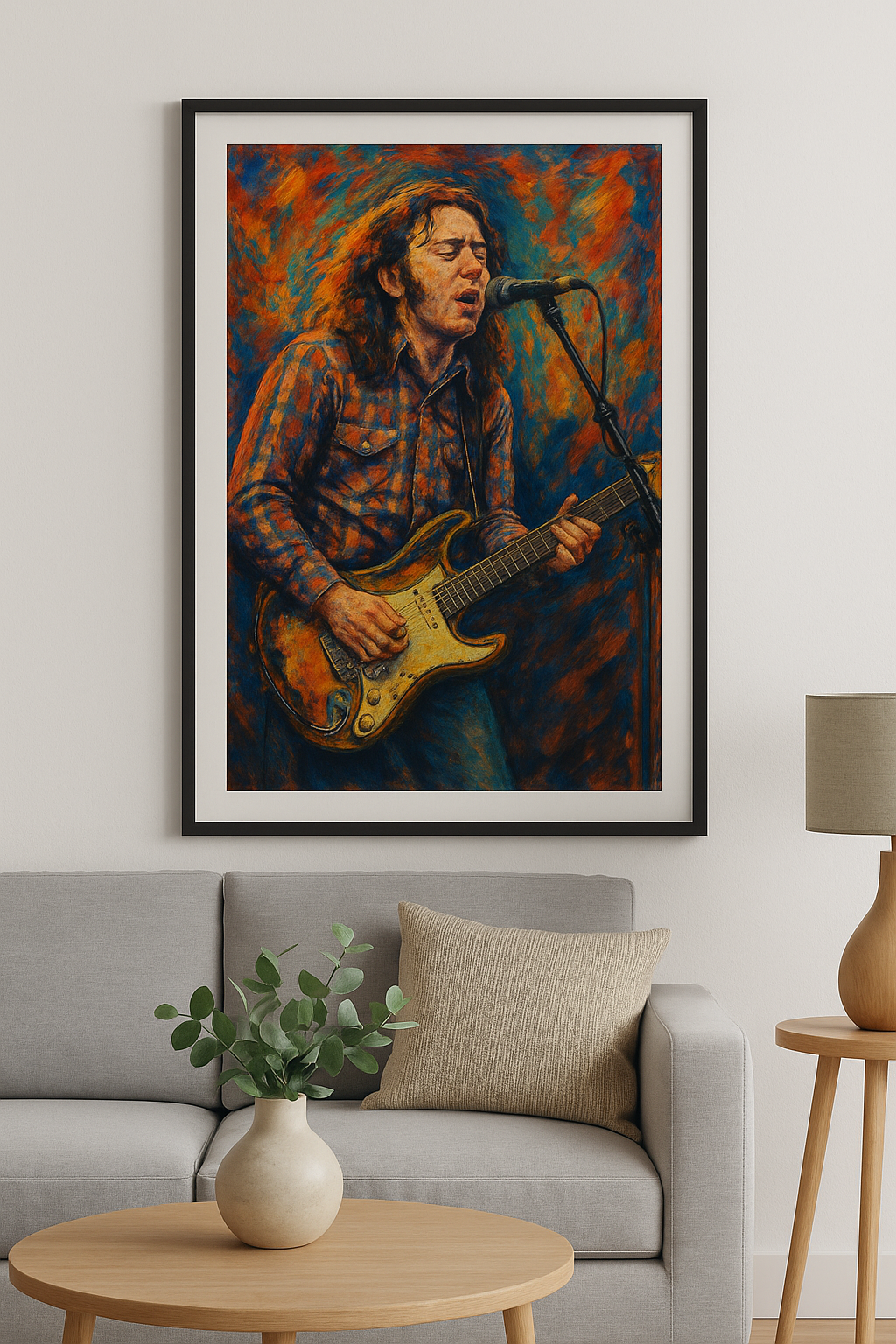 Rory Gallagher - Abstract Art Print