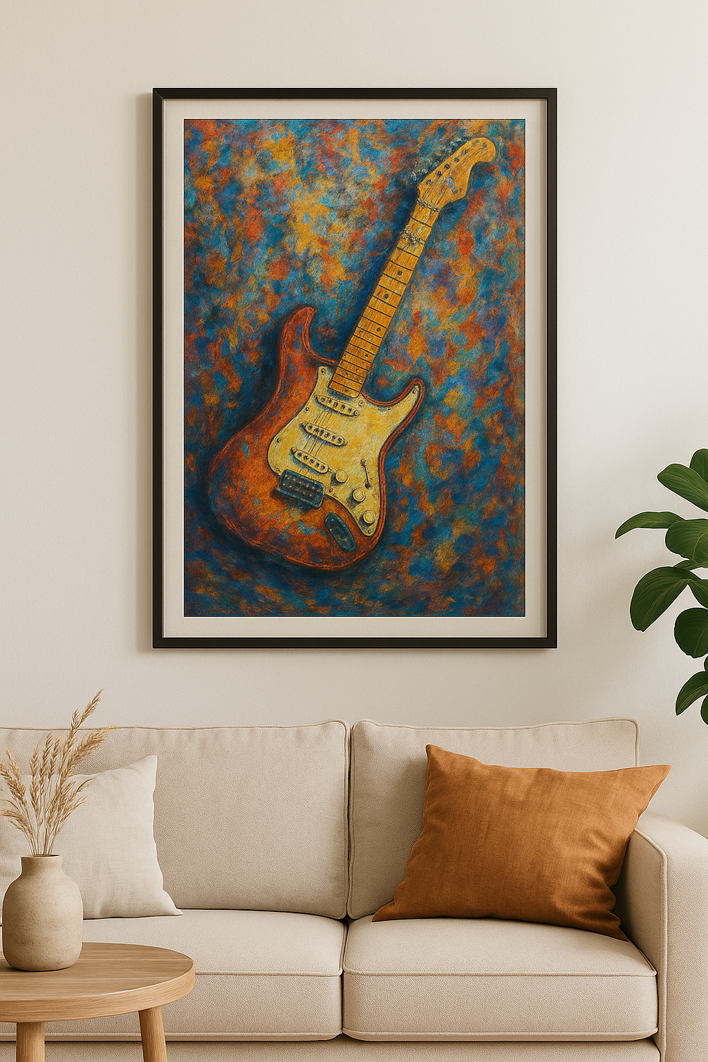 Stratocaster - Abstract Art Print