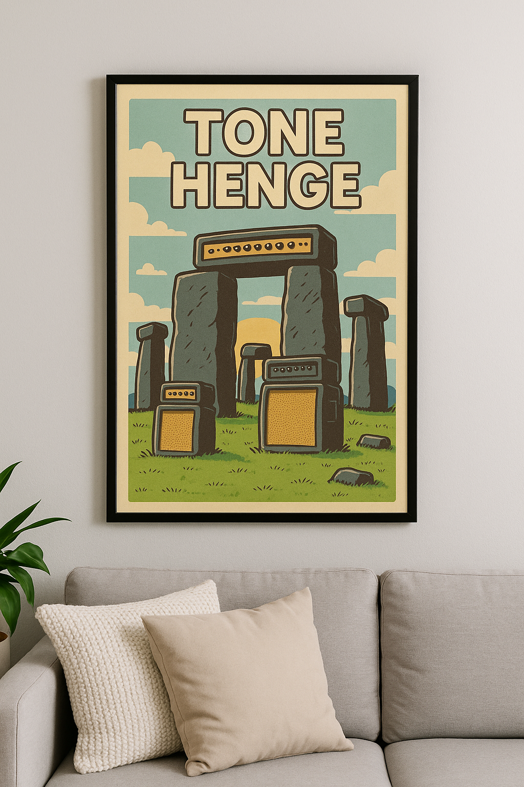 'Tone Henge' - Comic Art Print