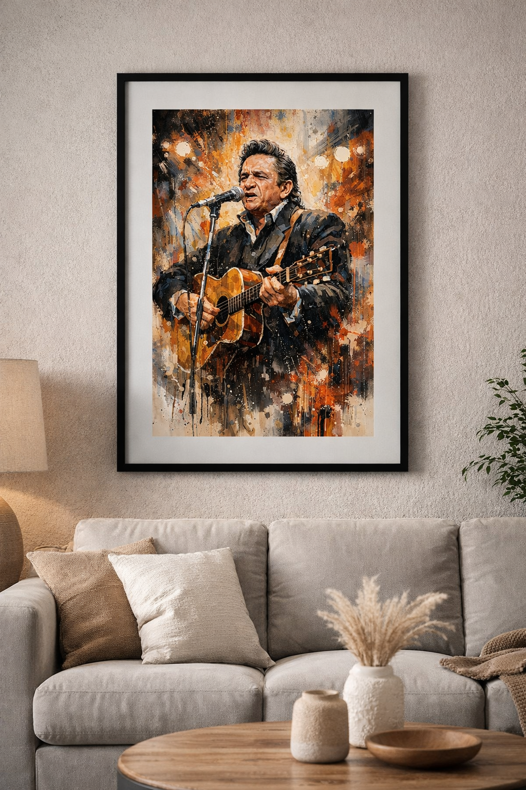 Cash Live - Abstract Art Print