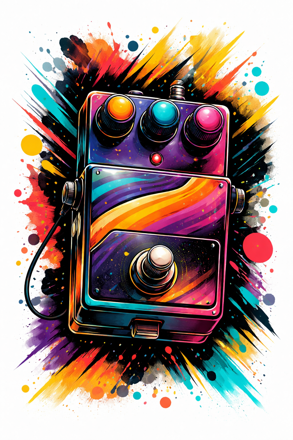FX Pedal - Abstract Art Print