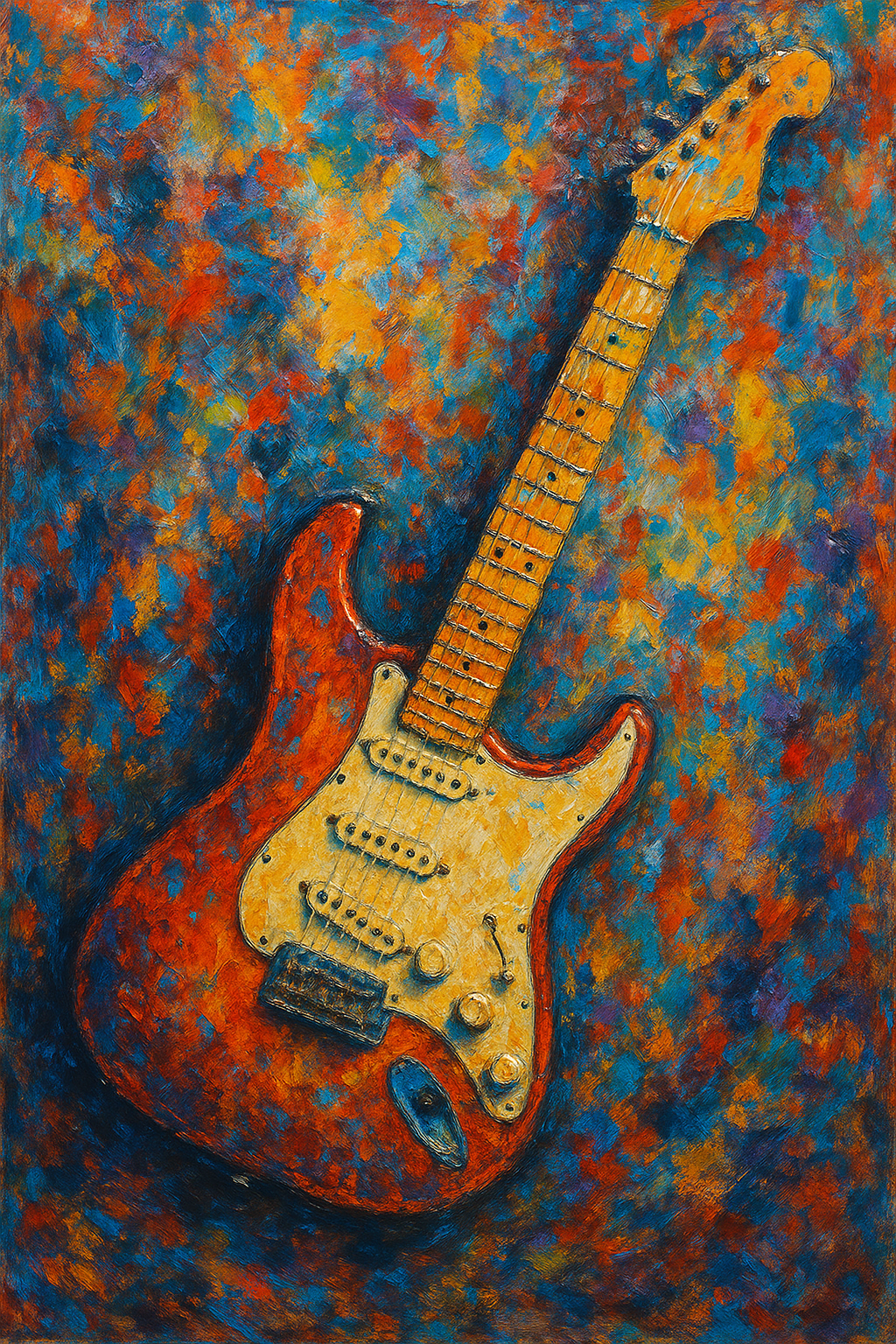 Stratocaster - Abstract Art Print