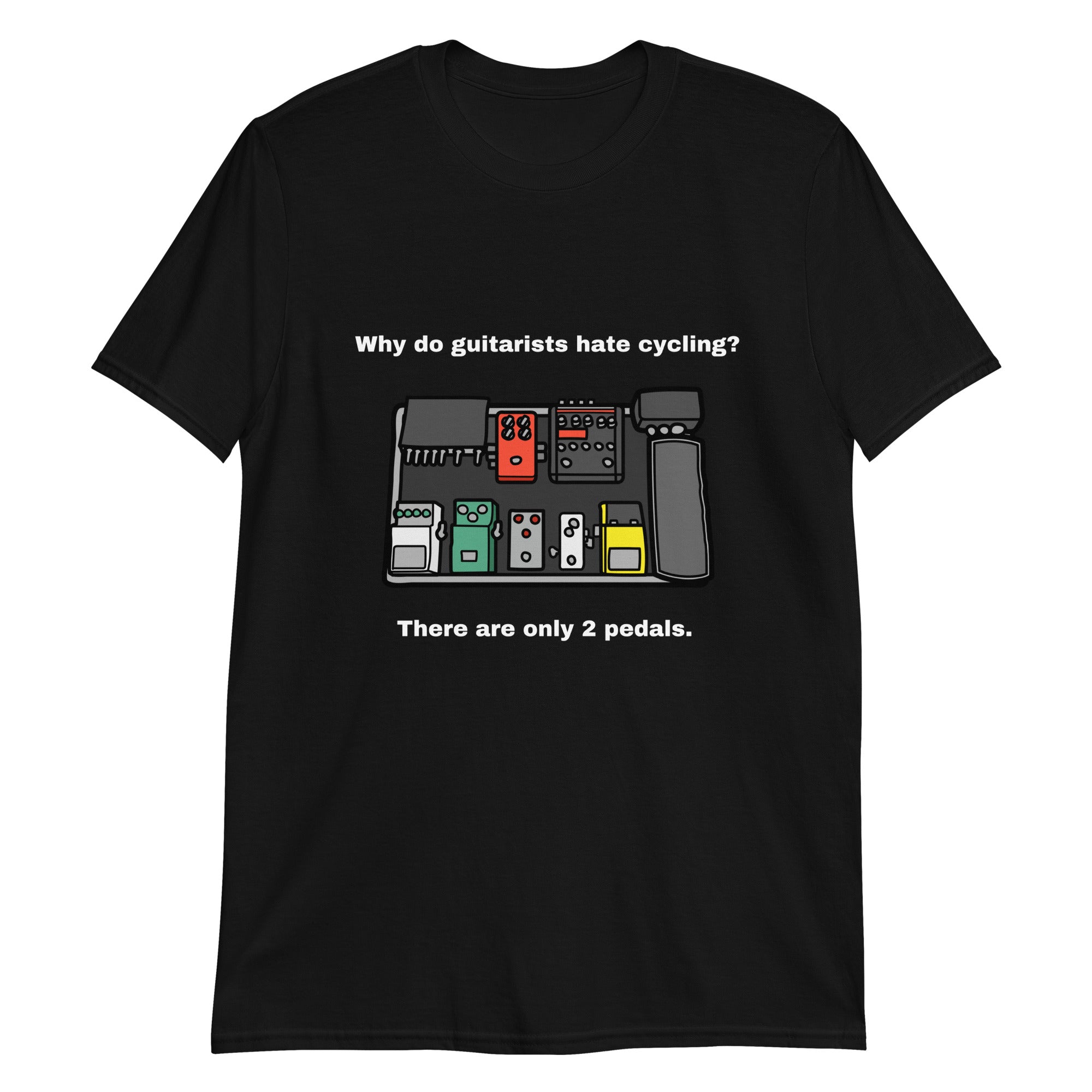 guitar pedal shirt Only 2 Pedals Black Unisex T-Shirt – Fat Bottom Guitars