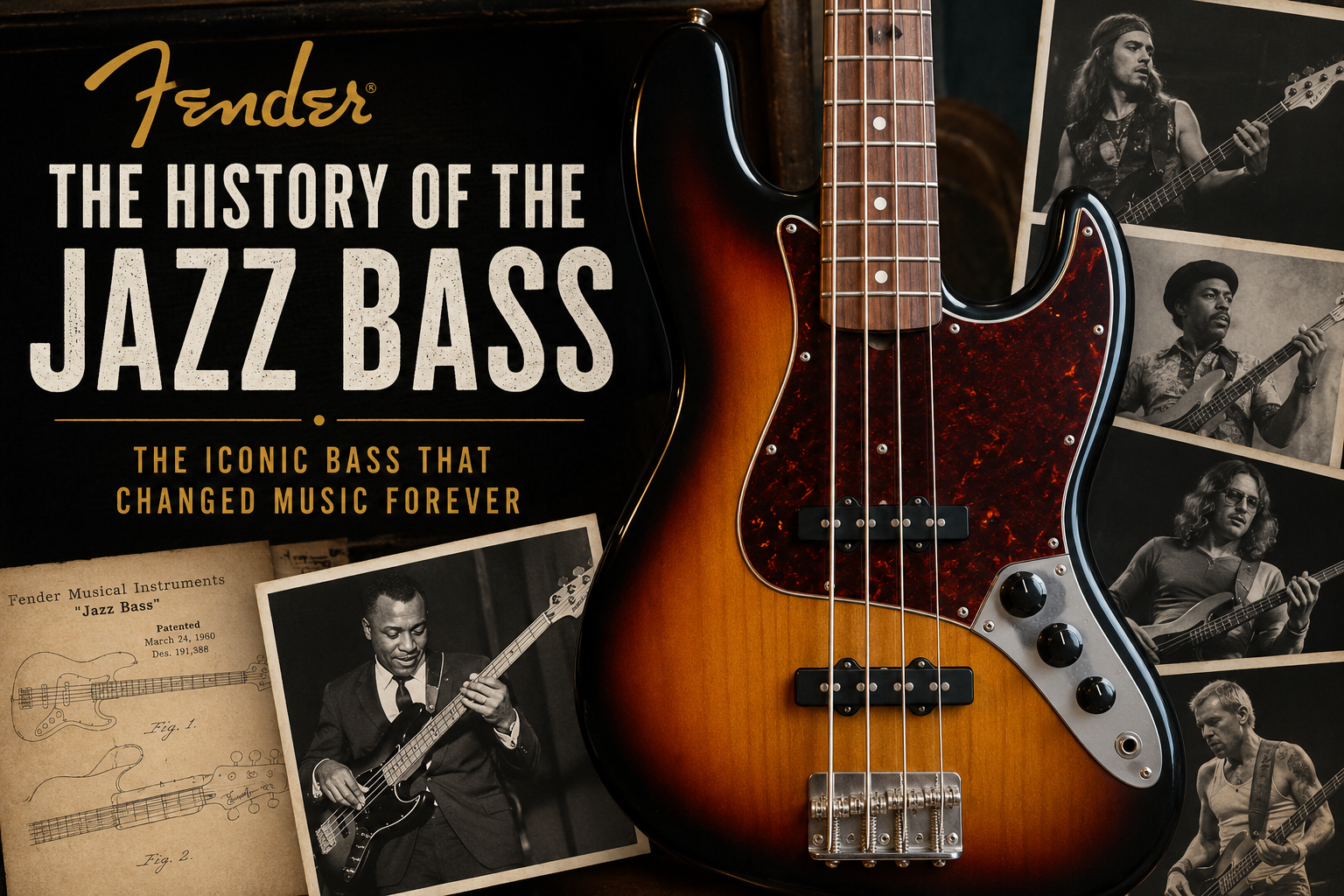 The Fender Jazz Bass: A History of Leo Fender’s Sleek Low-End Revolution