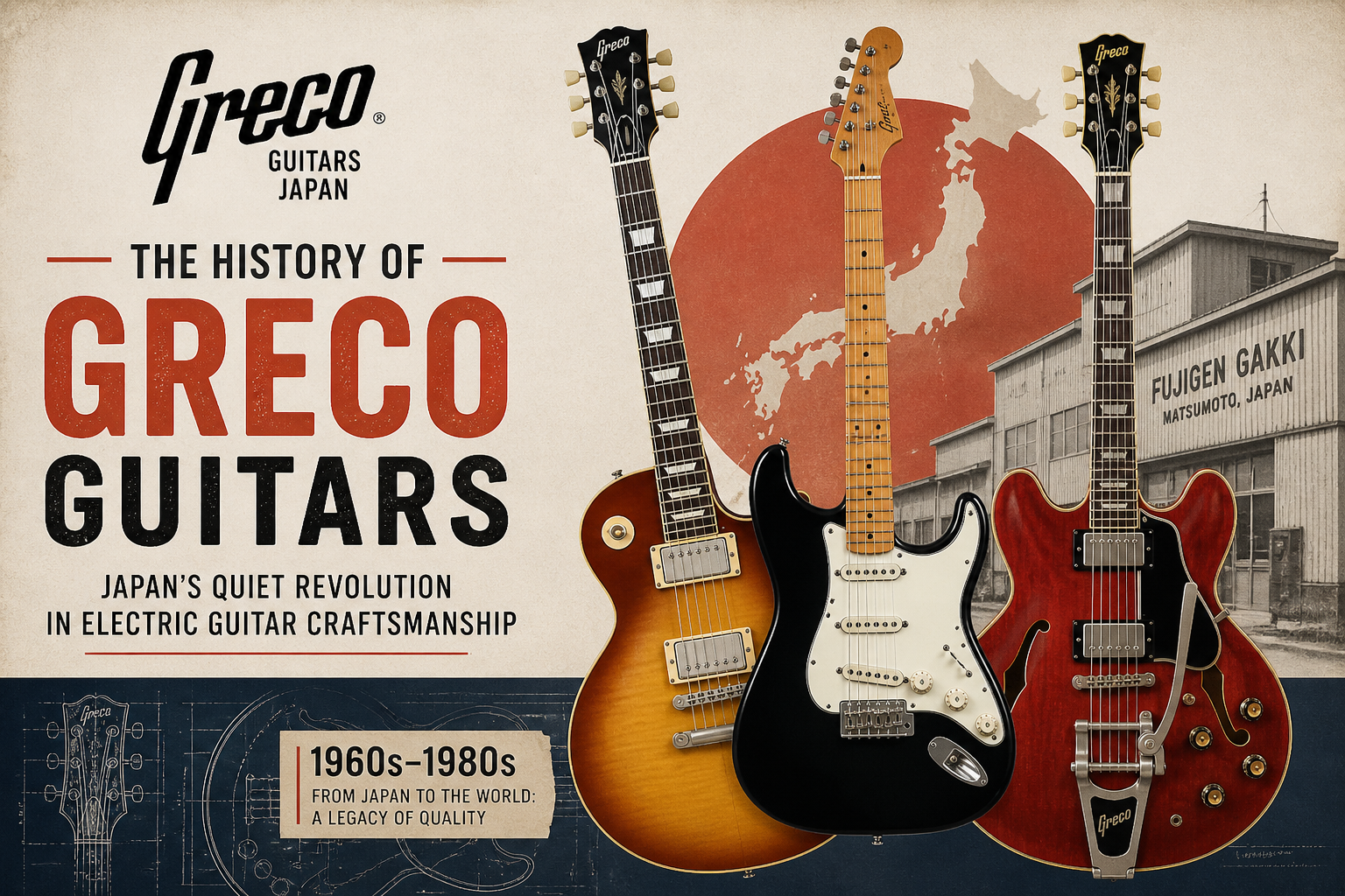The History of Greco Guitars: Japan’s Quiet Revolution in Electric Guitar Craftsmanship