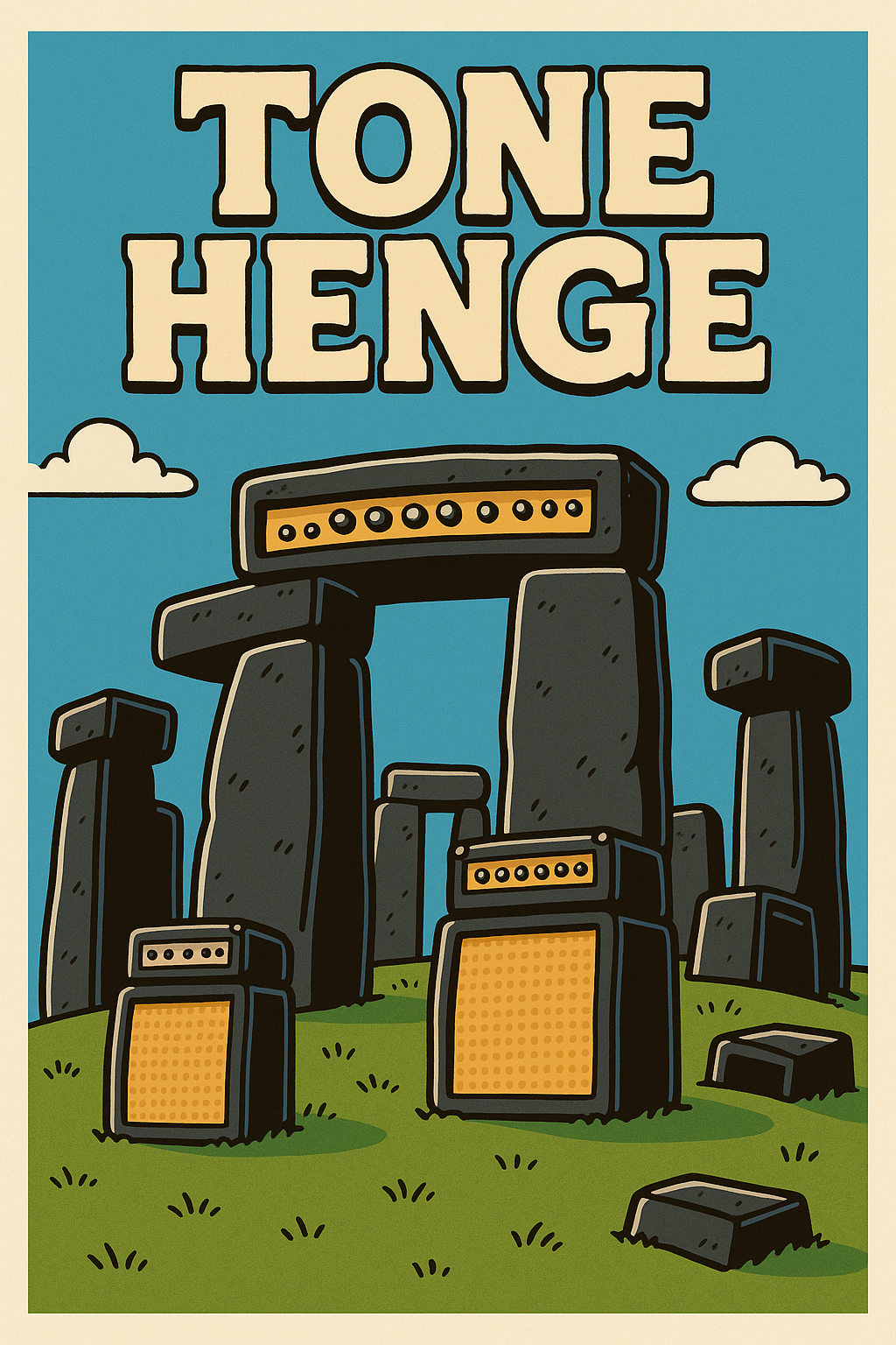 'Tone Henge' - Comic Art Print