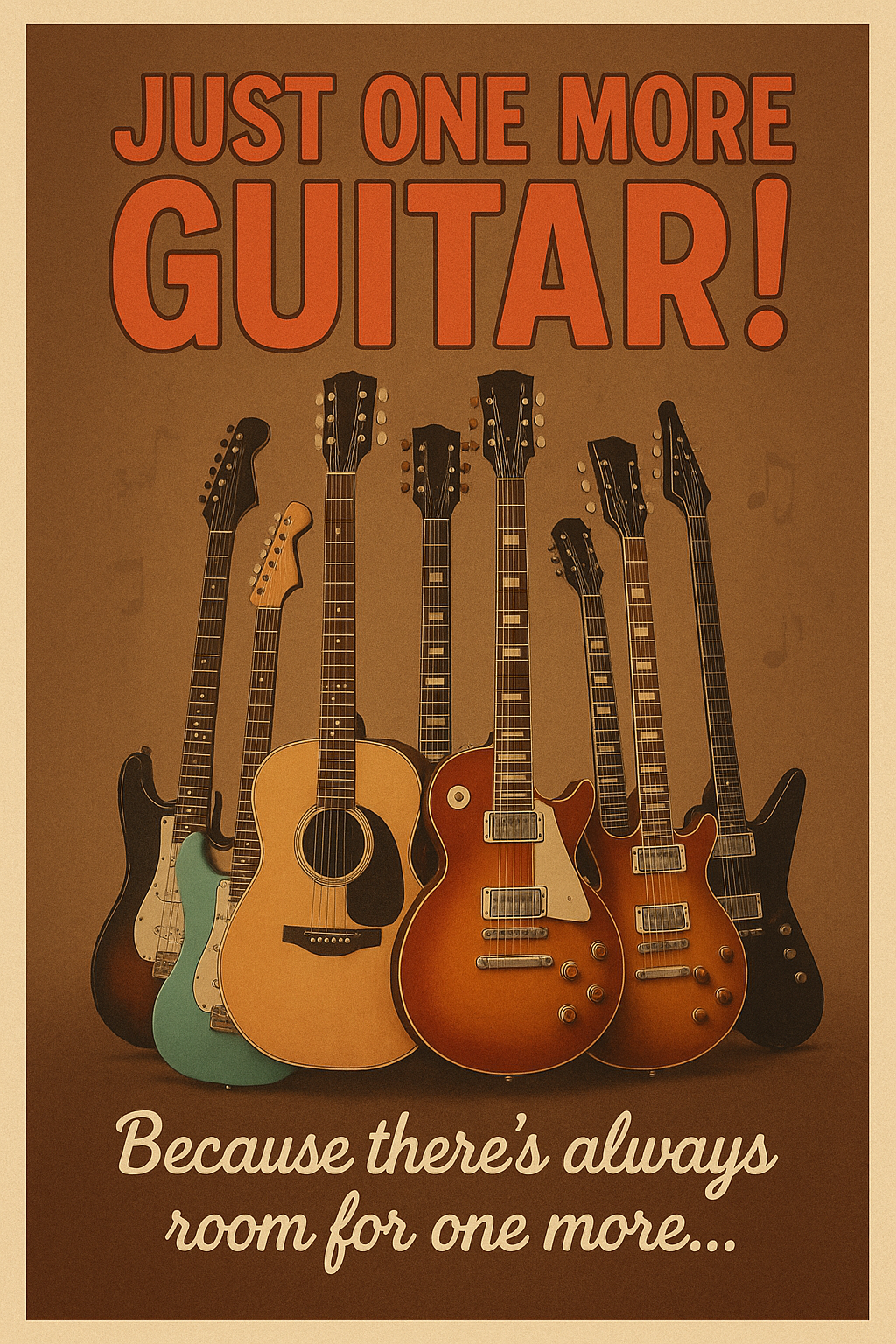 Just One More Guitar! - Art Print