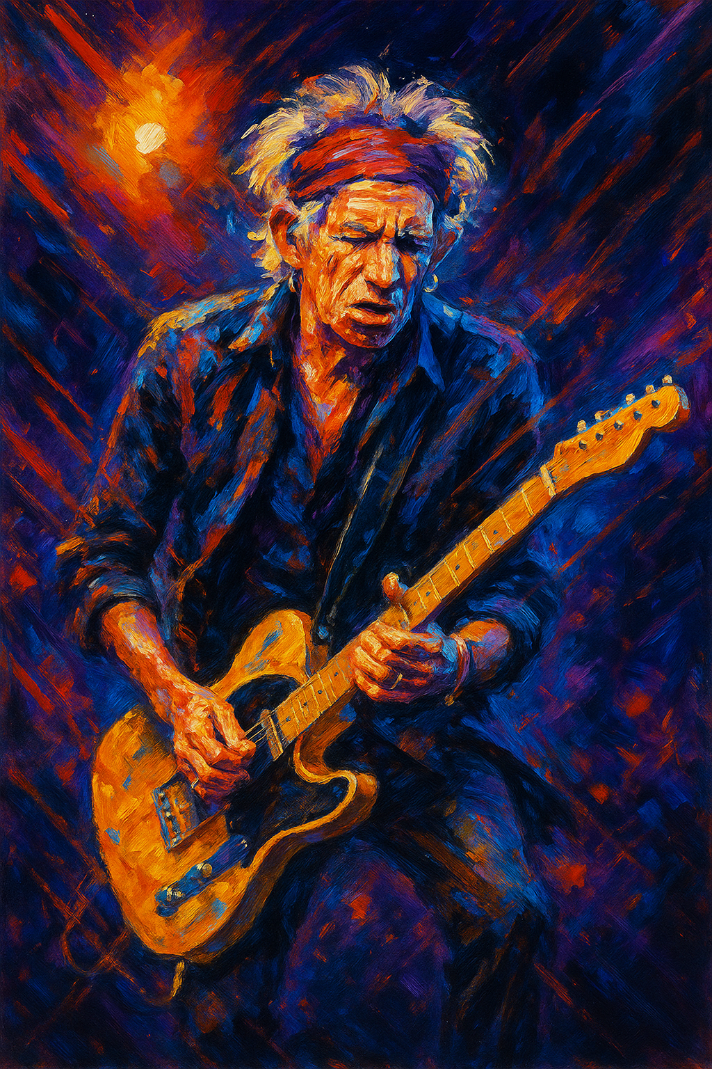 Keef! live - Abstract Art Print