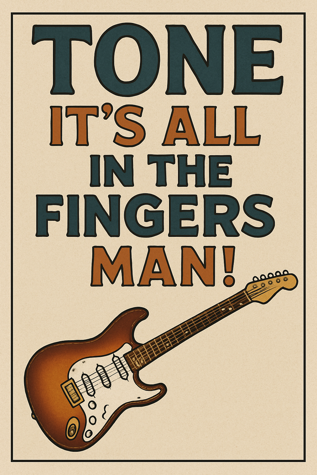 It's All In The Fingers - Art Print