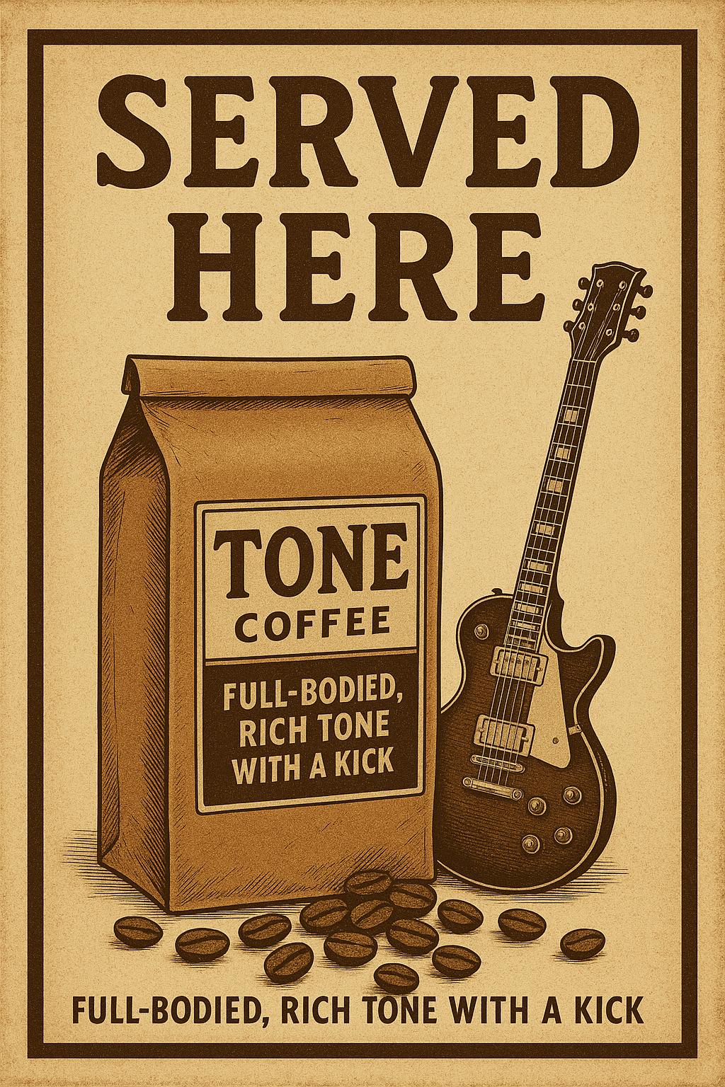 Tone Coffee - Vintage Art Print