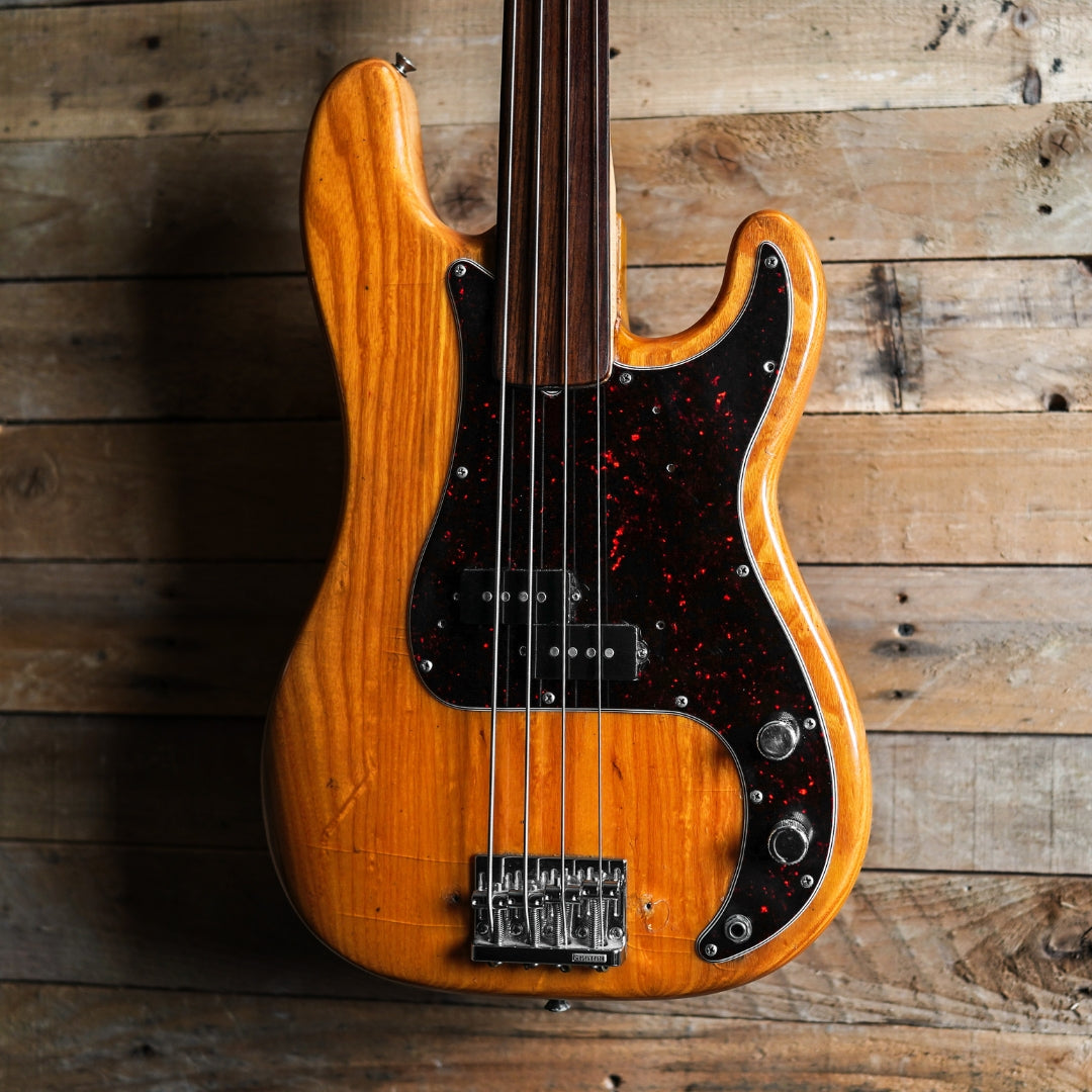 1978 Fender Fretless Precision Bass in Natural