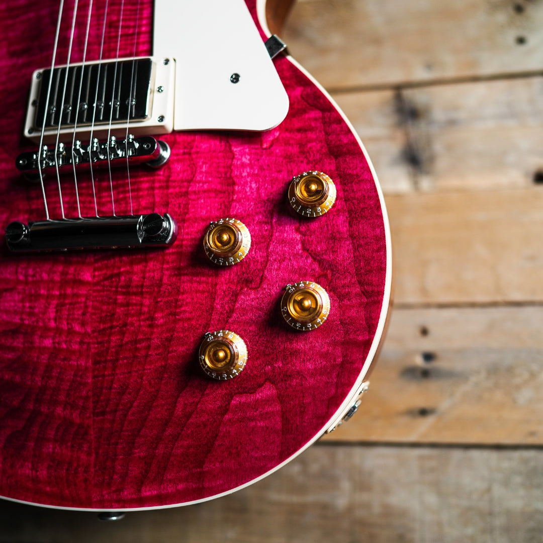 Gibson Les Paul Standard '50s Figured in Translucent Fuchsia – Fat