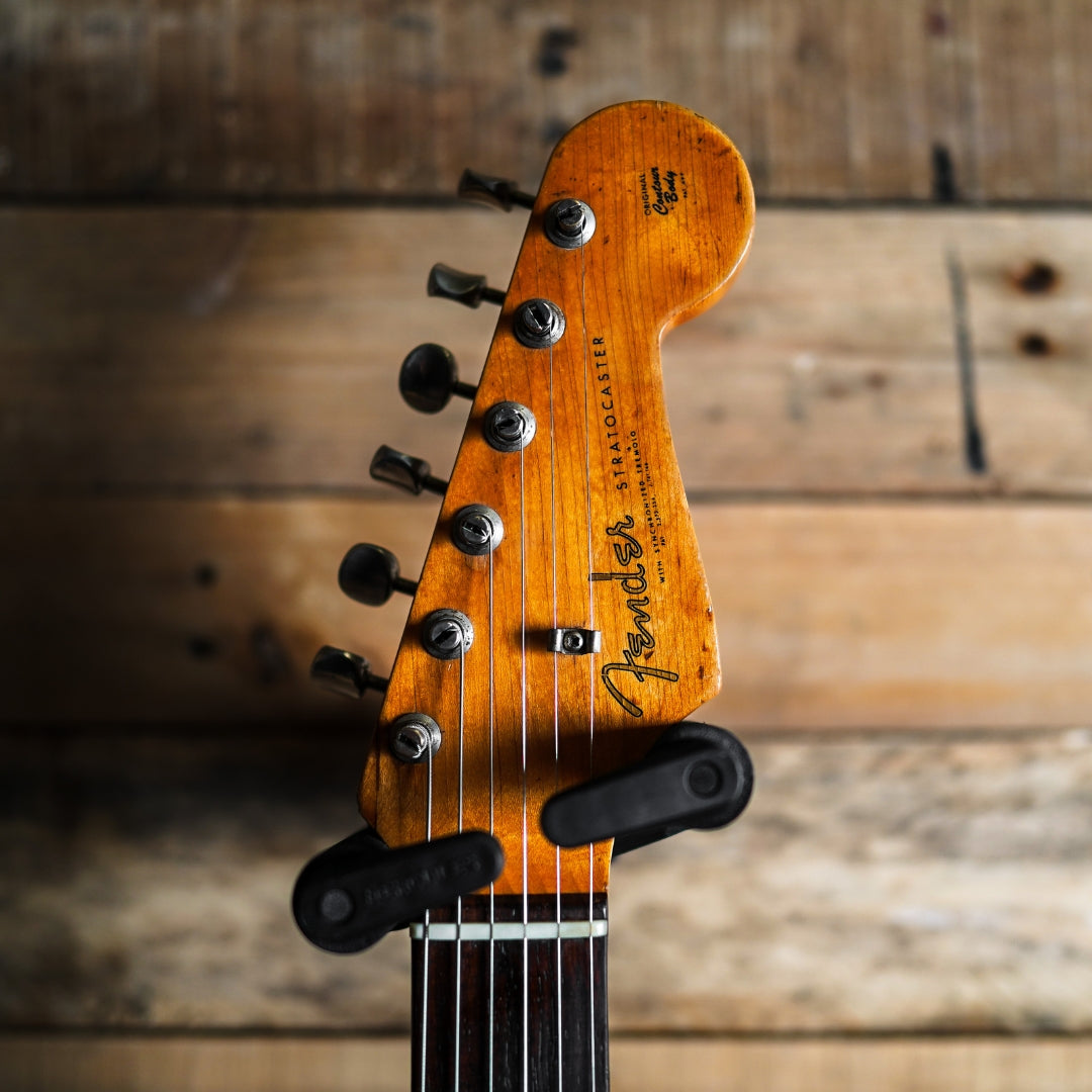1963 Fender Stratocaster in Fiesta Red – Fat Bottom Guitars