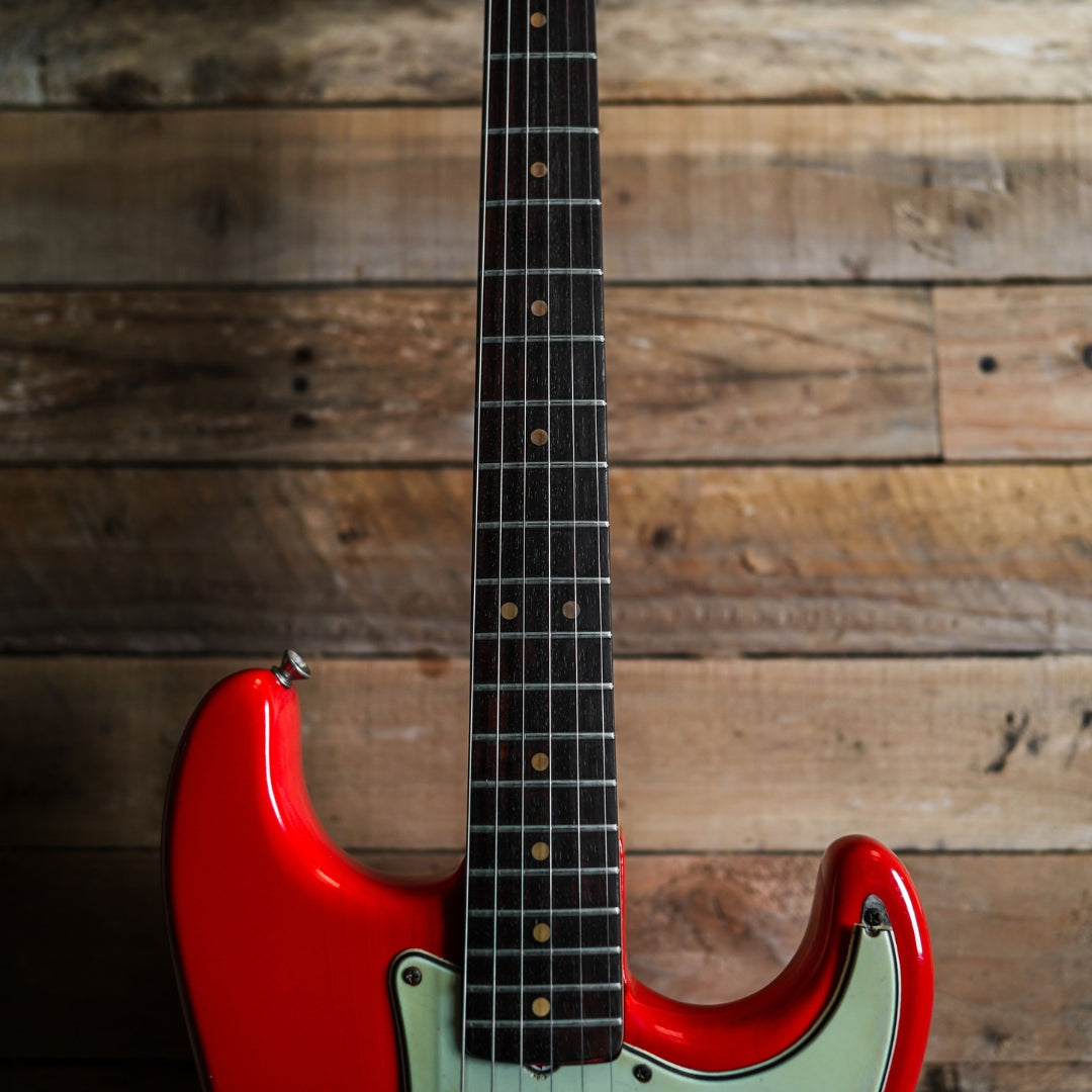 1963 Fender Stratocaster in Fiesta Red – Fat Bottom Guitars