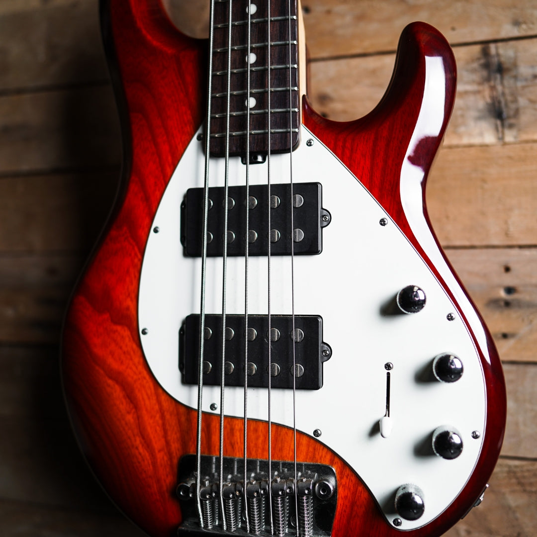 Ernie Ball Music Man StringRay 5 Bass in Honey Burst